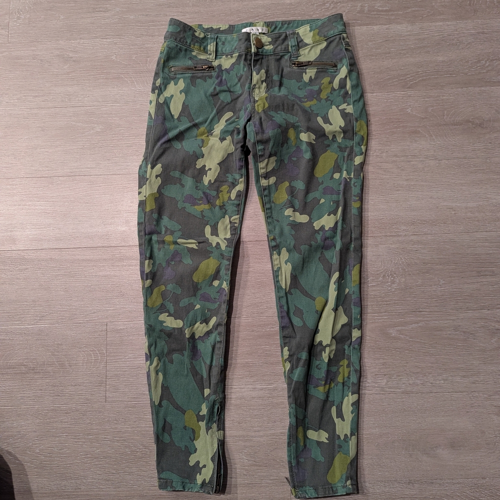 CAbi Green Camo Skinny Jeans